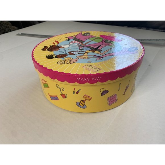 Mary Kay Lets Chat Salad Plate Set of 4 Lets Primp Lets Go Lets Shop 8 in Diamet - Picture 2 of 6